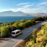 black Mercedes Sprinter 17 seater hire Queenstown
