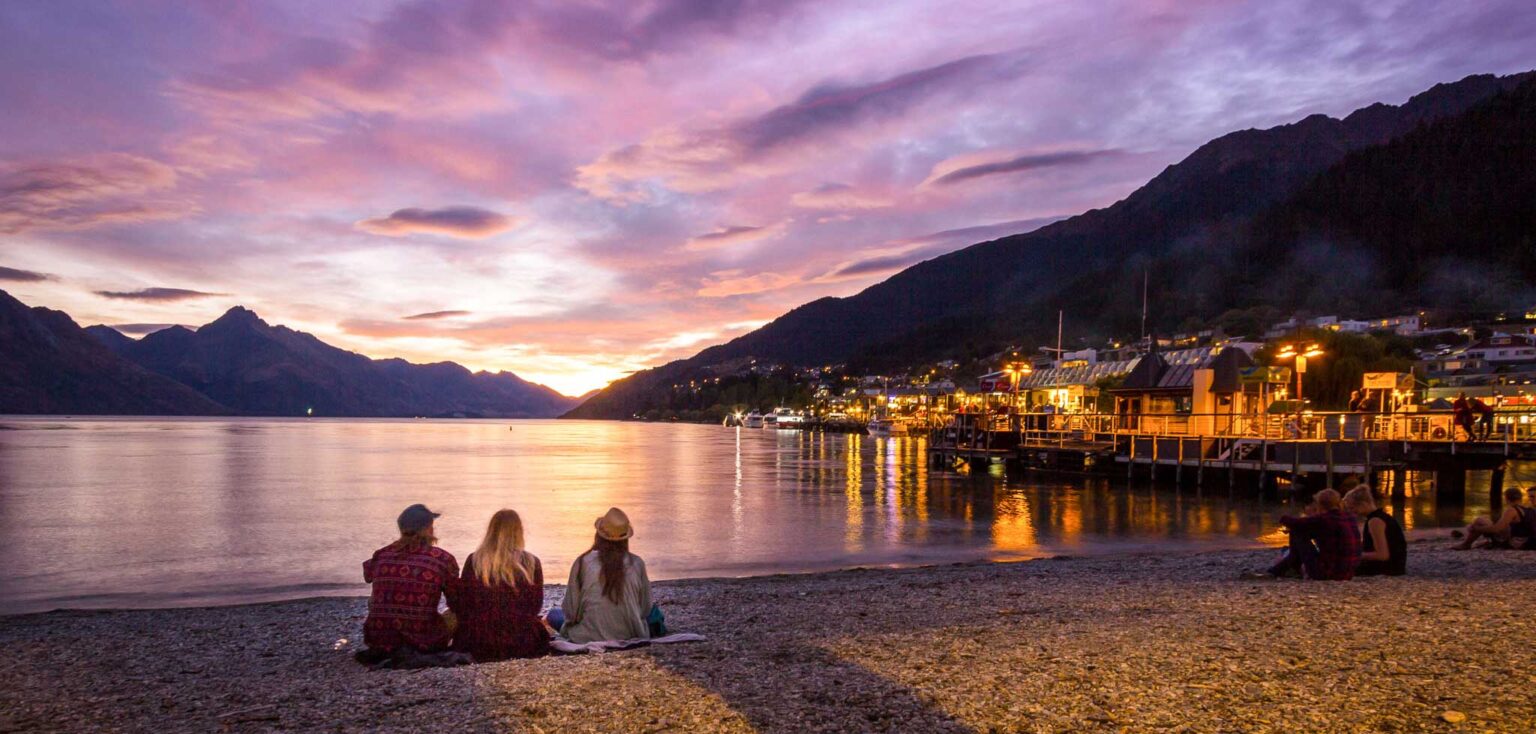 Private transport overlooking Queenstown and Lake Wakatipu